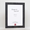 Effect Solid Wood Picture Frame 2240 black 10x10 cm Anti-reflective glass