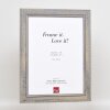 Effect Solid Wood Picture Frame 2240 grey 10x10 cm Anti-reflective glass