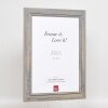 Effect Solid Wood Picture Frame 2240 grey 10x10 cm Anti-reflective glass