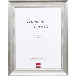 Effect solid wood frame profile 28 silver 10x10 cm Clear...