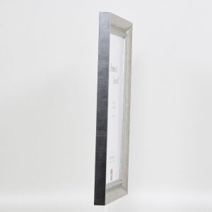 Effect solid wood frame profile 28 silver 10x10 cm Clear glass