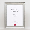 Effect solid wood frame profile 28 silver 10x10 cm Clear glass