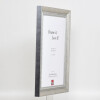 Effect solid wood frame profile 28 silver 10x10 cm Clear glass