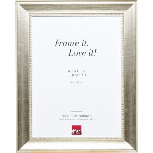 Effect wooden frame profile 95 silver 10x10 cm normal glass