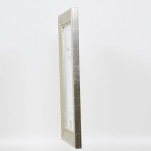 Effect wooden frame profile 95 silver 10x10 cm normal glass