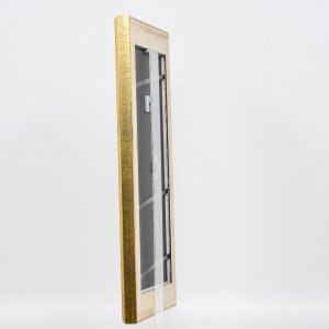 Effect wooden frame profile 95 gold 10x10 cm normal glass