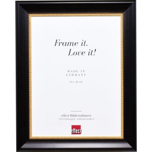 Effect wooden frame profile 95 black 10x10 cm normal glass