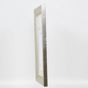 Effect wooden frame profile 95 silver 10x10 cm Anti-reflective glass