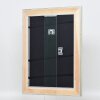 Effect wooden frame profile 95 silver 10x10 cm Anti-reflective glass