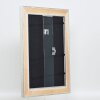 Effect wooden frame profile 95 silver 10x10 cm Anti-reflective glass