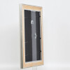 Effect wooden frame profile 95 silver 10x10 cm Anti-reflective glass