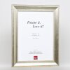 Effect wooden frame profile 95 silver 10x10 cm Anti-reflective glass