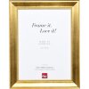 Effect wooden frame profile 95 gold 10x10 cm Anti-reflective glass