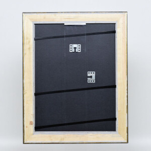 Effect wooden frame profile 95 black 10x10 cm Anti-reflective glass