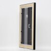 Effect wooden frame profile 95 black 10x10 cm Anti-reflective glass