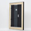 Effect wooden frame profile 95 black 10x10 cm Anti-reflective glass