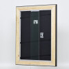 Effect wooden frame profile 95 black 10x10 cm Anti-reflective glass