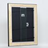 Effect wooden frame profile 95 black 10x10 cm Anti-reflective glass