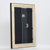 Effect wooden frame profile 95 black 10x10 cm Anti-reflective glass