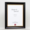 Effect wooden frame profile 95 black 10x10 cm Acrylic glass