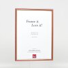 Effect wooden frame profile 23 red 10x15 cm Clear glass