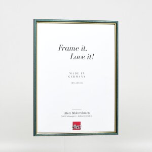 Effect wooden frame profile 23 blue 10x15 cm Clear glass