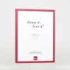 Effect wooden frame profile 35 red 10x15 cm anti-reflective glass