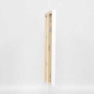 Wooden frame Top Cube 10x15 cm white Anti-reflective glass