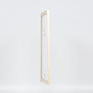 Effect wooden frame profile 38 white 10x15 cm anti-reflective glass