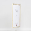 Effect wooden frame profile 38 white 10x15 cm anti-reflective glass