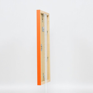 Wooden frame Top Cube 10x15 cm orange acrylic glass