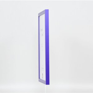 Wooden frame Top Cube 10x15 cm purple acrylic glass