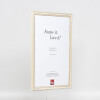 Effect wooden frame profile 38 white 10x15 cm acrylic glass