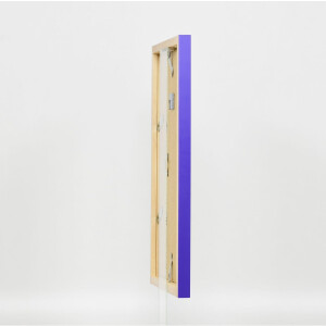 Wooden frame Top Cube 10x15 cm purple museum glass