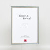 Effect solid wood frame Profile 25 blue 10x15 cm Museum glass