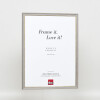 Effect solid wood frame Profile 25 grey 10x15 cm Museum glass