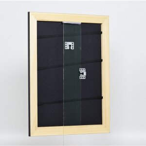 Effect solid wood frame Profile 30 black 10x15 cm Clear glass