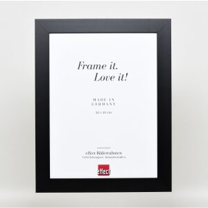 Effect solid wood frame Profile 30 black 10x15 cm Clear glass