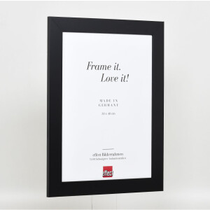 Effect solid wood frame Profile 30 black 10x15 cm Clear glass