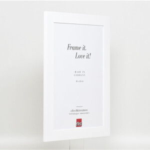 Effect solid wood frame Profile 30 white 10x15 cm Clear glass