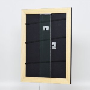 Effect solid wood frame Profile 30 black 10x15 cm Anti-reflective glass