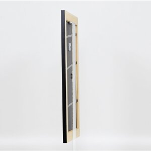 Effect solid wood frame Profile 30 black 10x15 cm Anti-reflective glass