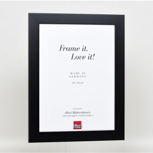 Effect solid wood frame Profile 30 black 10x15 cm Anti-reflective glass