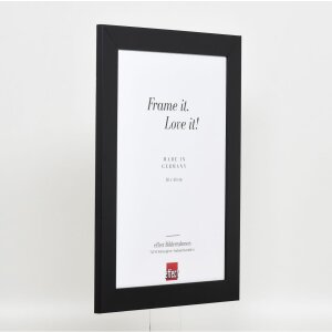 Effect solid wood frame Profile 30 black 10x15 cm Anti-reflective glass