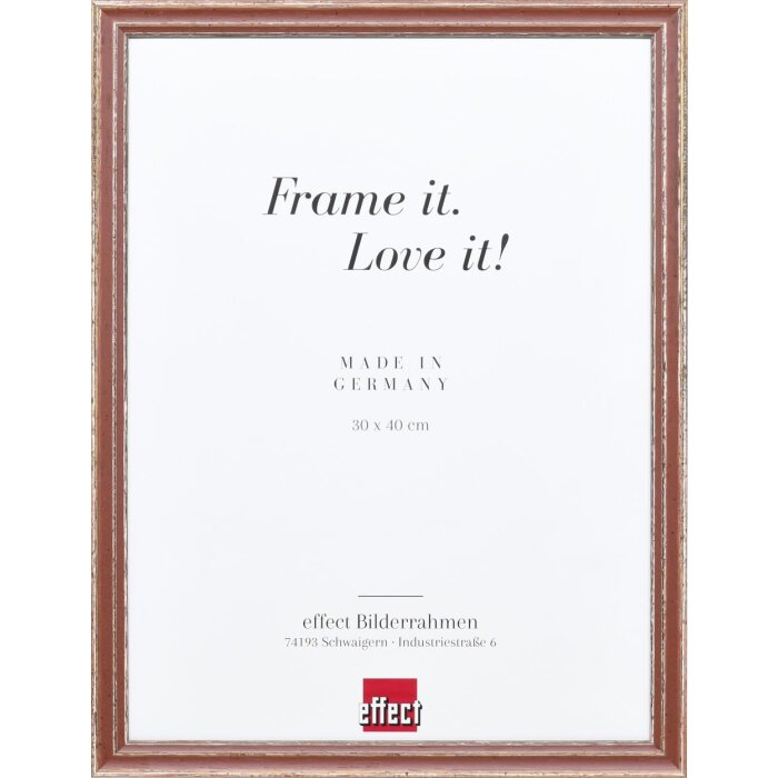 Effect Wooden Frame Profile 38 brown 10x15 cm Museum Glass