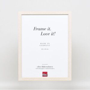 Effect Wooden Frame Profile 33 white 10x15 cm Museum Glass