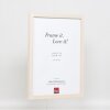 Effect Wooden Frame Profile 33 white 10x15 cm Museum Glass