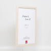 Effect Wooden Frame Profile 33 white 10x15 cm Museum Glass