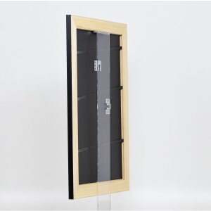 Effect solid wood frame Profile 30 black 10x15 cm Acrylic glass