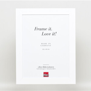 Effect solid wood frame Profile 30 white 10x15 cm Acrylic glass